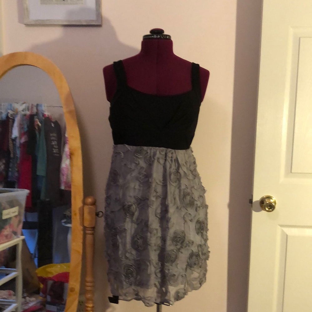 Black rose dress
